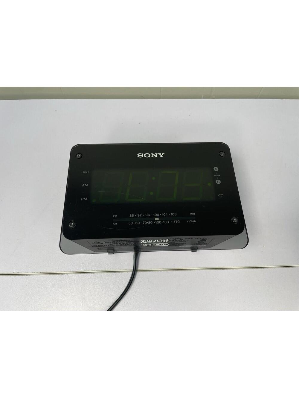 Sony ICF-C414 Dream Machine FM AM Alarm Clock Radio Tested Working Black